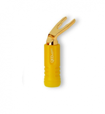 QED Airloc Plastic Standart Spade Plug Yellow