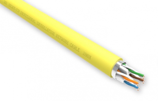 QED CAT6 PVC FTP Data Cable Yellow