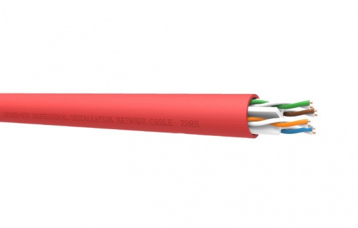 QED CAT6 PVC UTP Data Cable Red